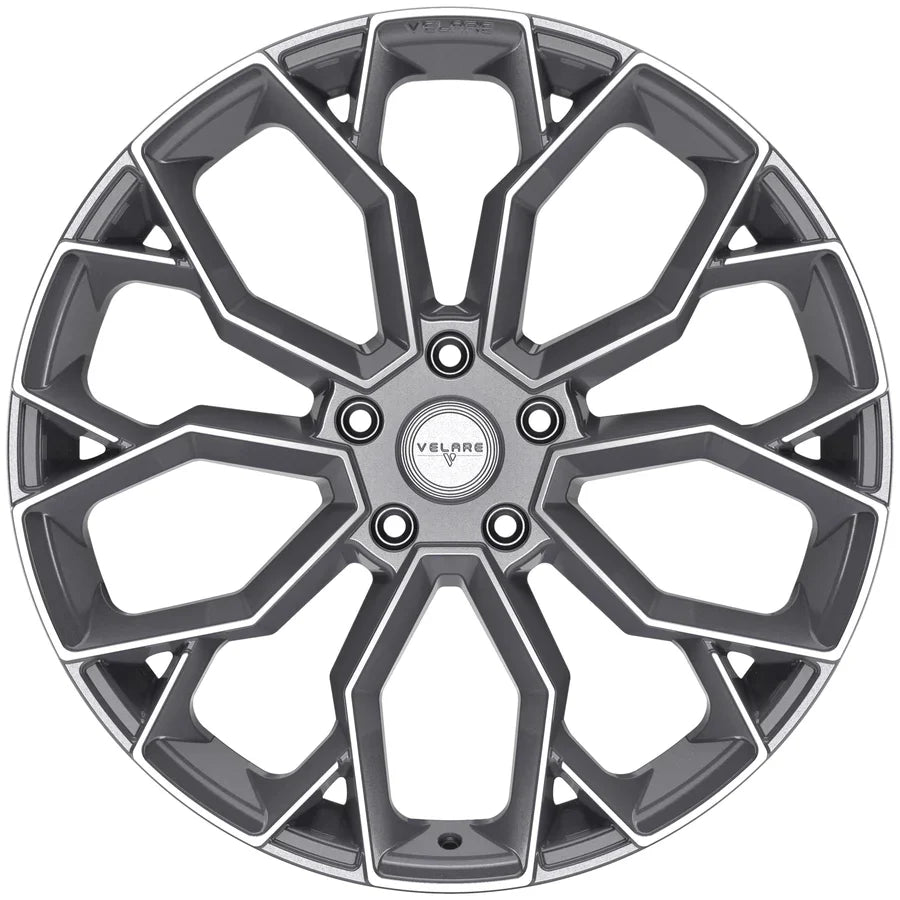 22 INCH VELARE VLR15 PLATINUM GREY POLISHED ALLOY WHEEL (Set of 4) Position 2