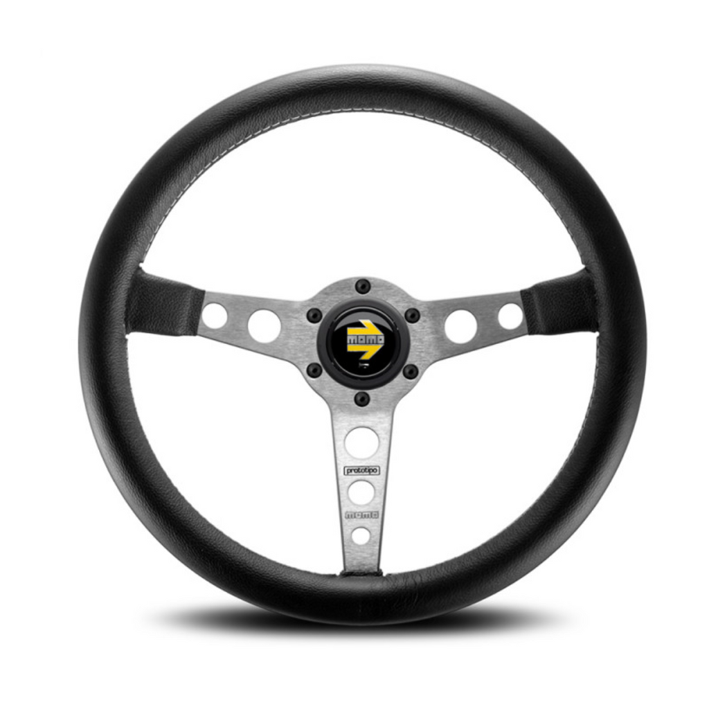 MOMO Prototipo steering wheel - Black Leather 350mm Position 2
