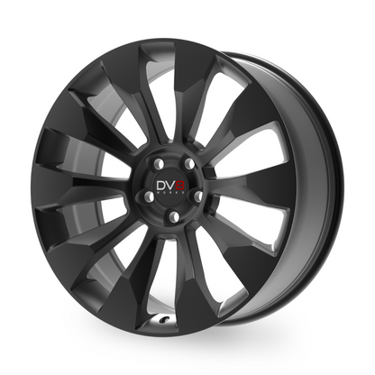 DV8 Works Expedition Alloy Wheel 22" x 9" ET35 Black (Set of 4) Position 1