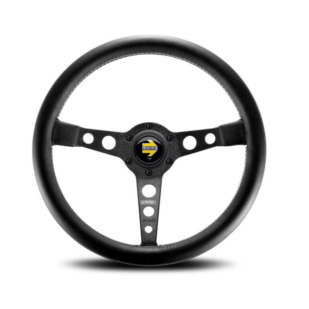 MOMO Prototipo steering wheel - Black Leather 350mm Position 1