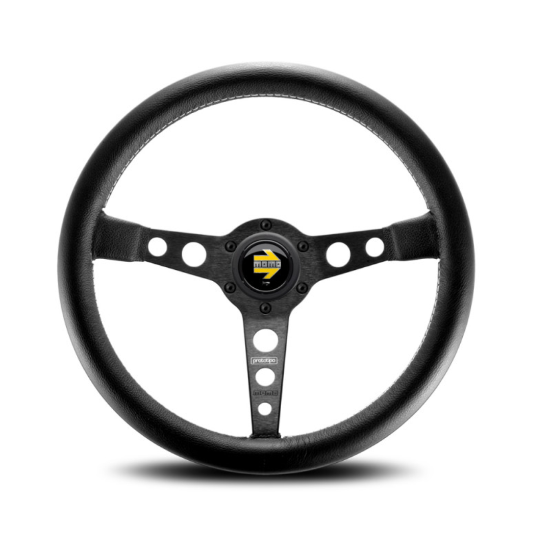MOMO Prototipo steering wheel - Black Leather 350mm Position 1
