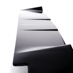 Defender L663 Gloss Black Roof Spoiler Position 5