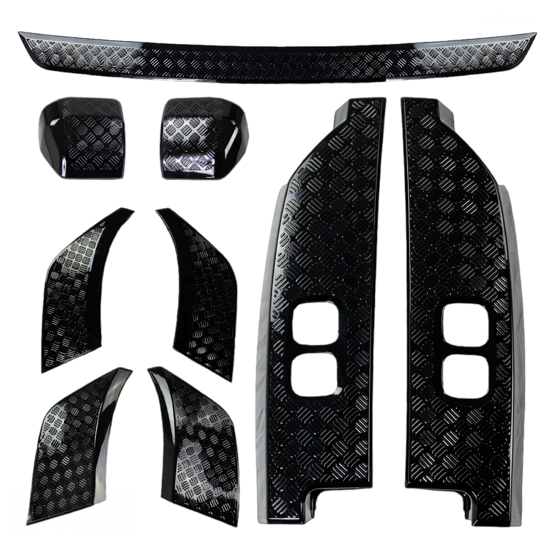 Defender L663 90/110 9 - Piece Chequer Plate Protection Kit Position 1