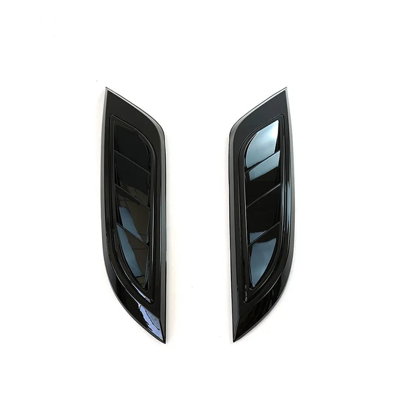 Defender L663 Gloss Black Raised Bonnet Inserts V3 Position 2