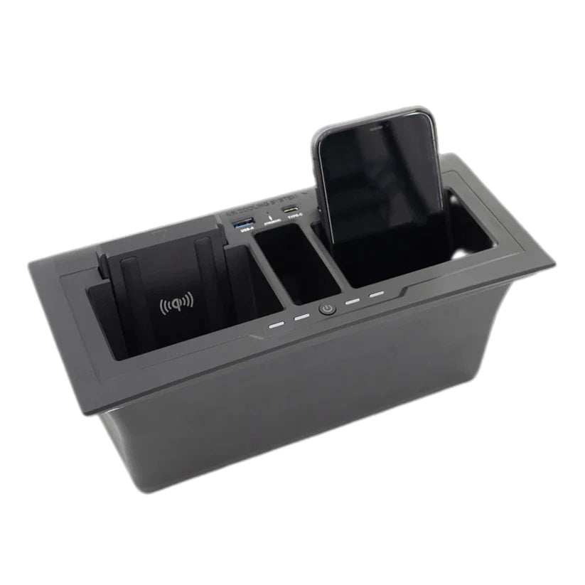 Defender L663 Centre Console Twin Wireless Charging Dock Position 1