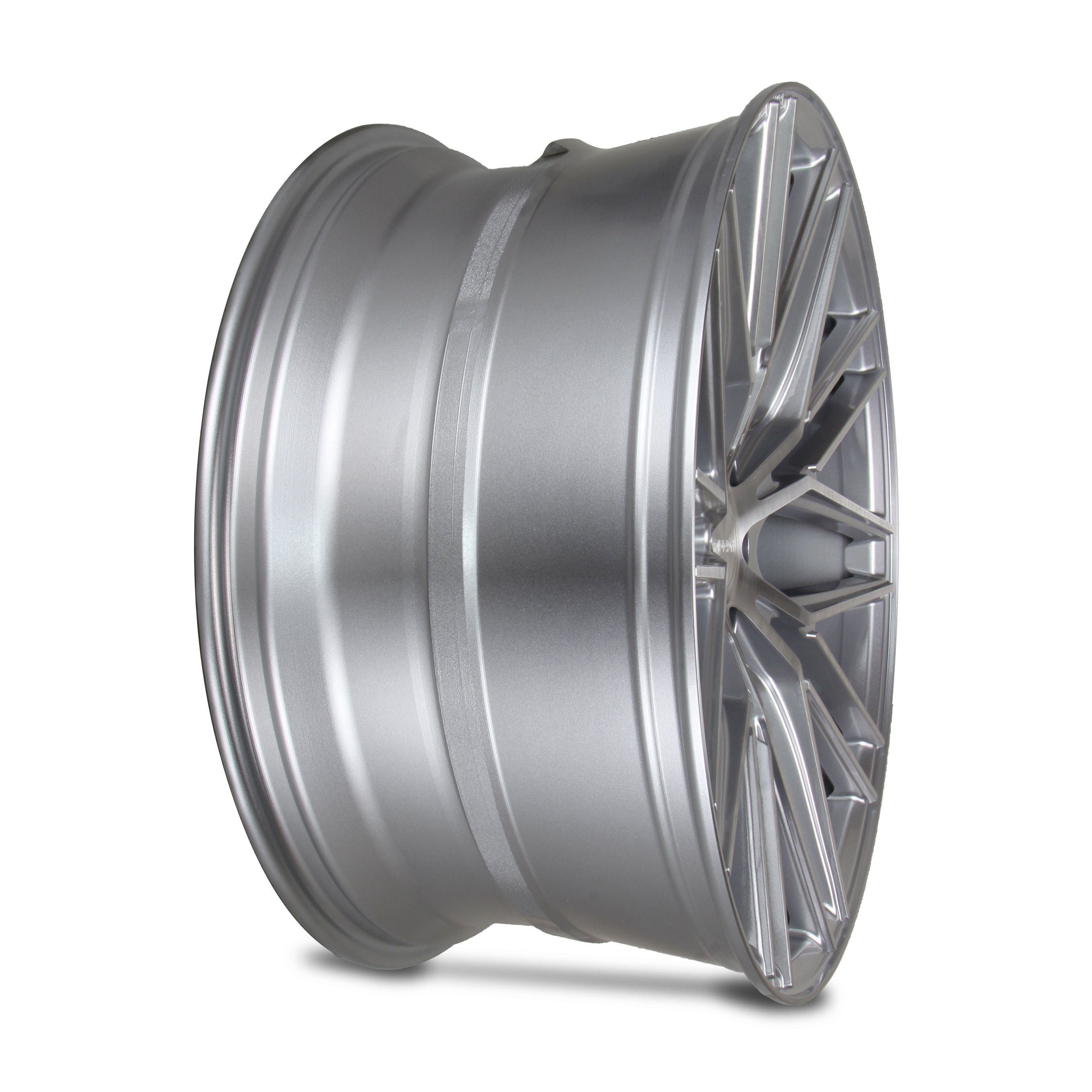 22 INCH RIVIERA RV130 SILVER BRUSHED ALLOY WHEEL (SET OF 4) Position 3