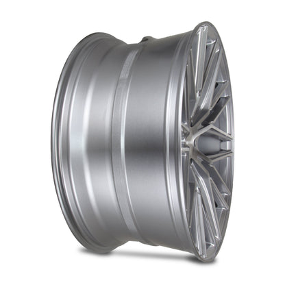 22 INCH RIVIERA RV130 SILVER BRUSHED ALLOY WHEEL (SET OF 4) Position 3