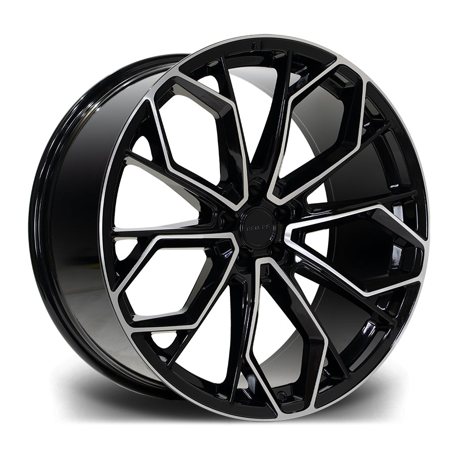 22 INCH RIVIERA RV133 BLACK POLISHED ALLOY WHEEL (SET OF 4) Position 1