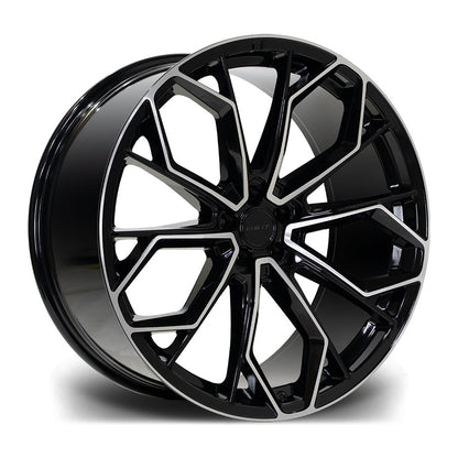 22 INCH RIVIERA RV133 BLACK POLISHED ALLOY WHEEL (SET OF 4) Position 1