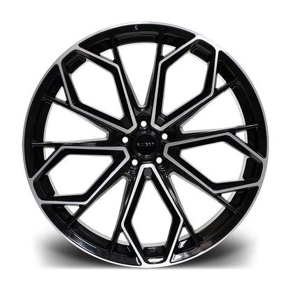 22 INCH RIVIERA RV133 BLACK POLISHED ALLOY WHEEL (SET OF 4) Position 2
