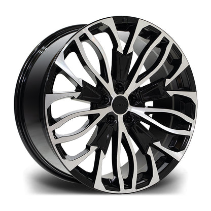 22 INCH RIVIERA RV134 BLACK POLISHED ALLOY WHEEL (SET OF 4) Position 1