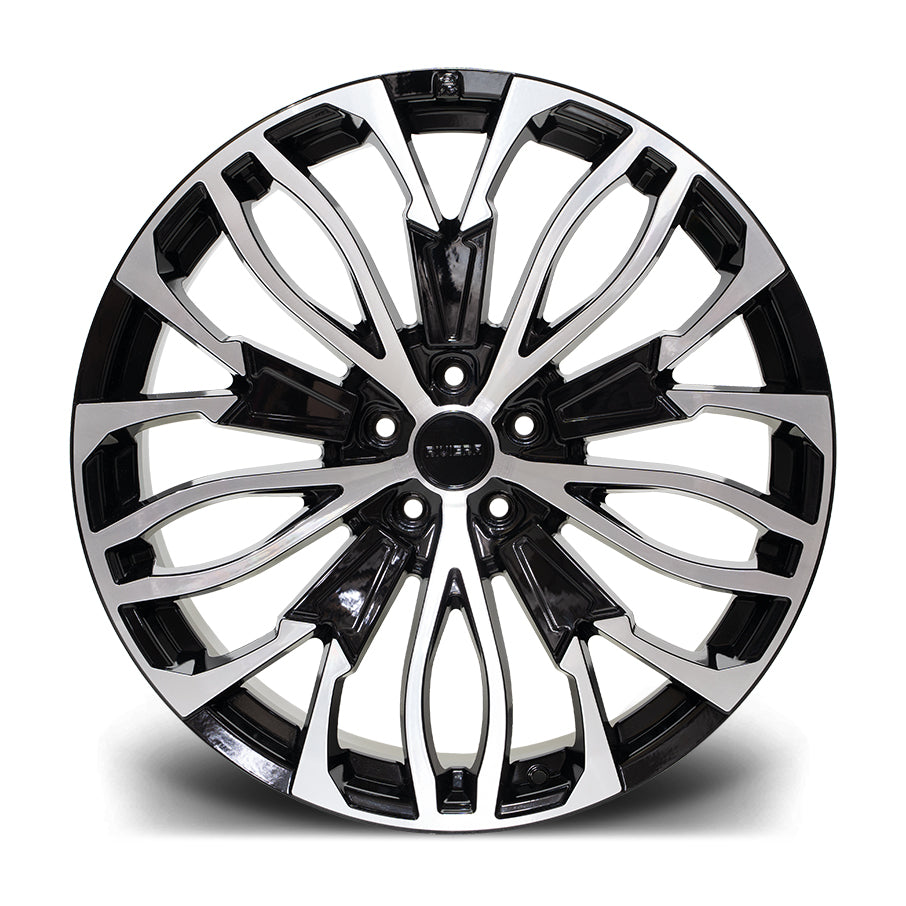 22 INCH RIVIERA RV134 BLACK POLISHED ALLOY WHEEL (SET OF 4) Position 2