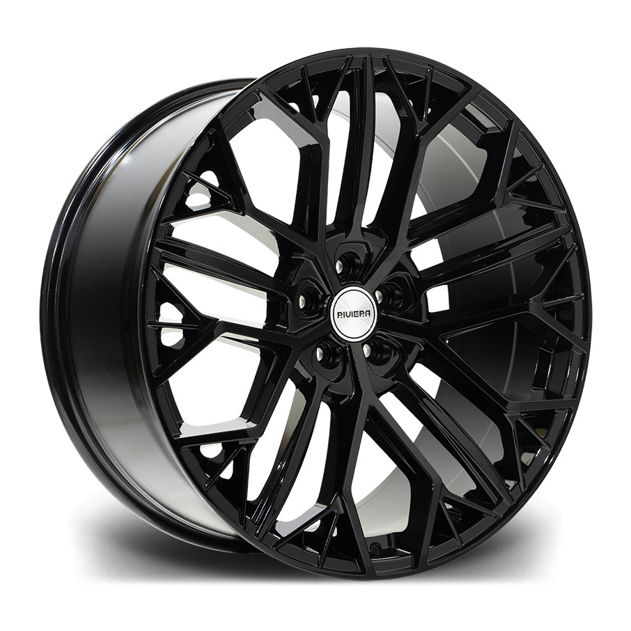 22 INCH RIVIERA RV198 GLOSS BLACK ALLOY WHEEL (SET OF 4) Position 1