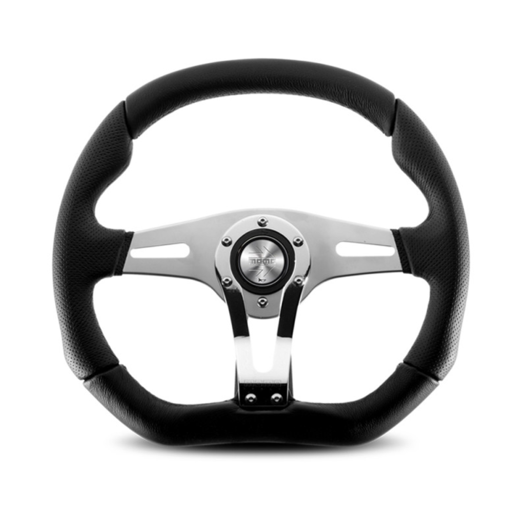 MOMO Trek R steering wheel - Black Leather 350mm Position 1
