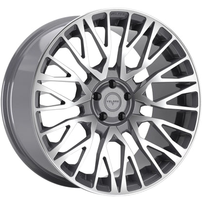 22 INCH VELARE VLR01 PLATINUM GREY POLISHED ALLOY WHEEL (Set of 4) Position 1
