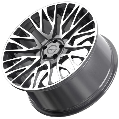 22 INCH VELARE VLR01 PLATINUM GREY POLISHED ALLOY WHEEL (Set of 4) Position 4