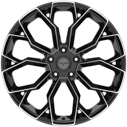 22 INCH VELARE VLR15 DIAMOND BLACK POLISHED ALLOY WHEEL (Set of 4) Position 2