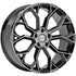 22 INCH VELARE VLR15 DIAMOND BLACK POLISHED ALLOY WHEEL (Set of 4) Position 1