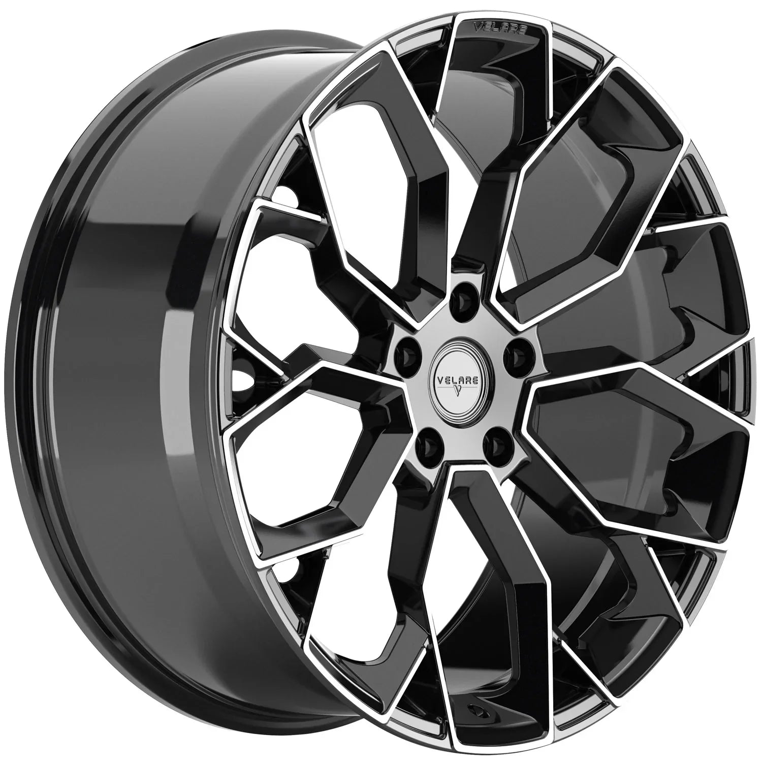 22 INCH VELARE VLR15 DIAMOND BLACK POLISHED ALLOY WHEEL (Set of 4) Position 3