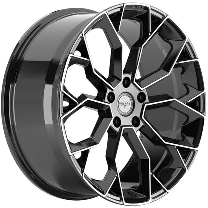 22 INCH VELARE VLR15 DIAMOND BLACK POLISHED ALLOY WHEEL (Set of 4) Position 3