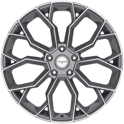 22 INCH VELARE VLR15 PLATINUM GREY POLISHED ALLOY WHEEL (Set of 4) Position 2