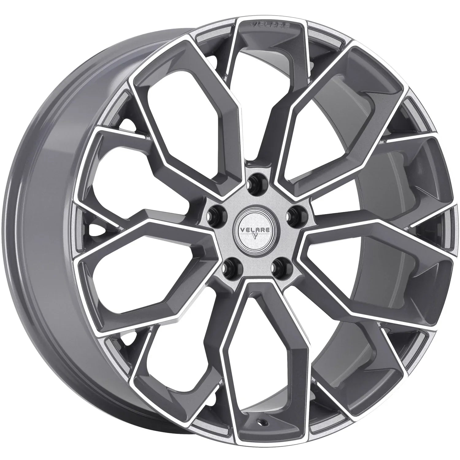 22 INCH VELARE VLR15 PLATINUM GREY POLISHED ALLOY WHEEL (Set of 4) Position 1