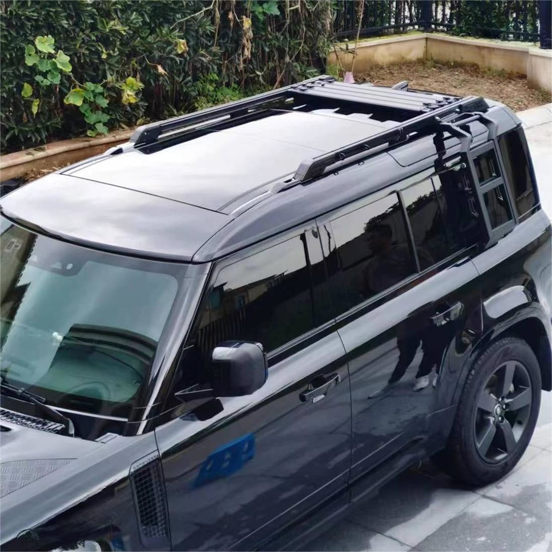 Defender L663 Premium Deployable Side Mounted Ladder Position 2