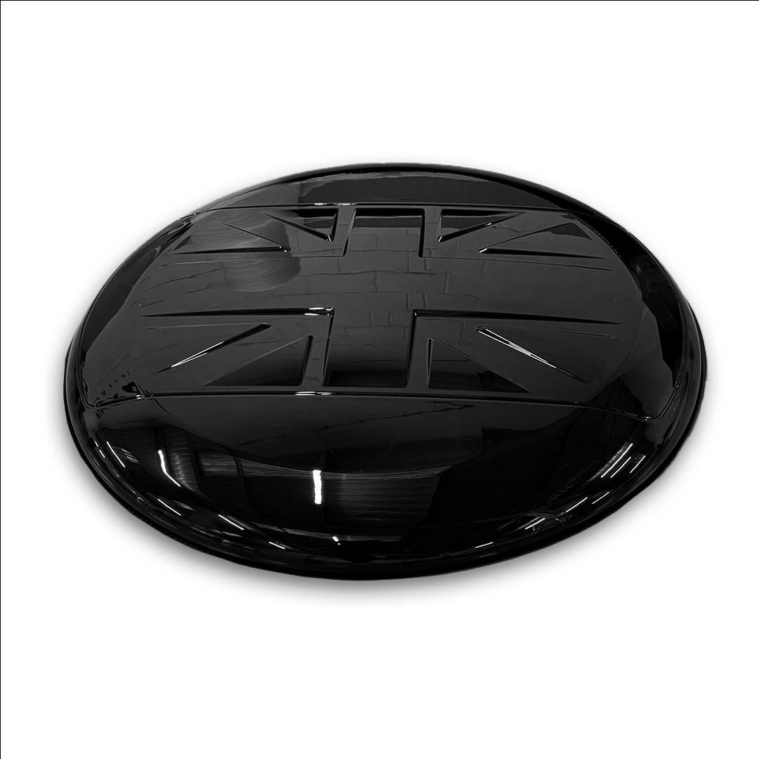 Defender L663 Union Jack Gloss Black Spare Wheel Cover Position 3