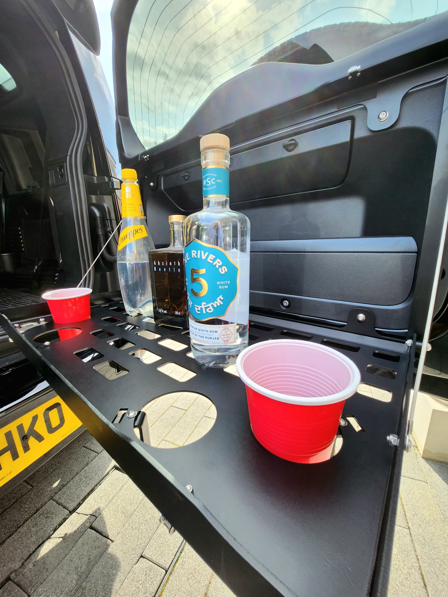 Defender L663 Tailgate Table / Rear Door Table Position 3